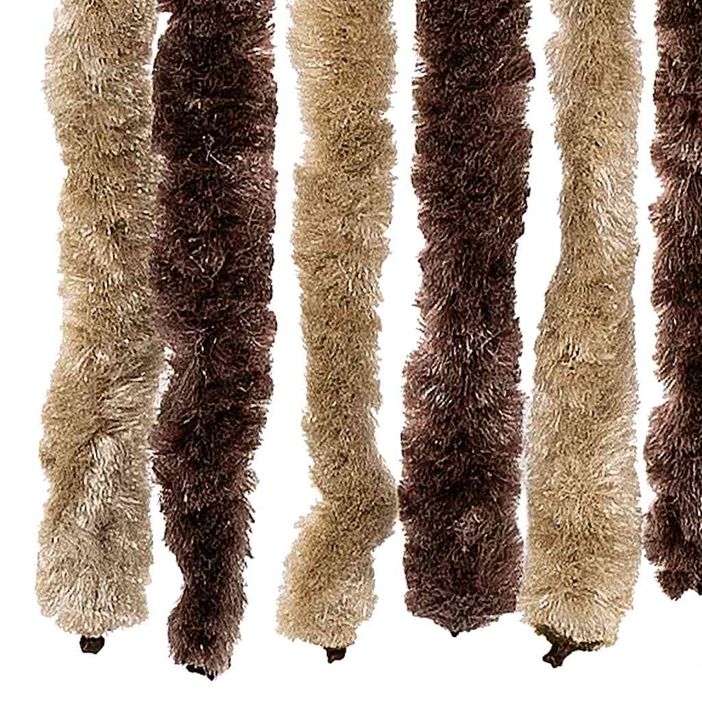 Insect Curtain Beige and Light Brown 56x200 cm Chenille
