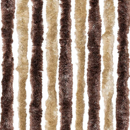 Insect Curtain Beige and Light Brown 56x200 cm Chenille