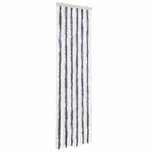 Insect Curtain Grey and White 56x200 cm Chenille