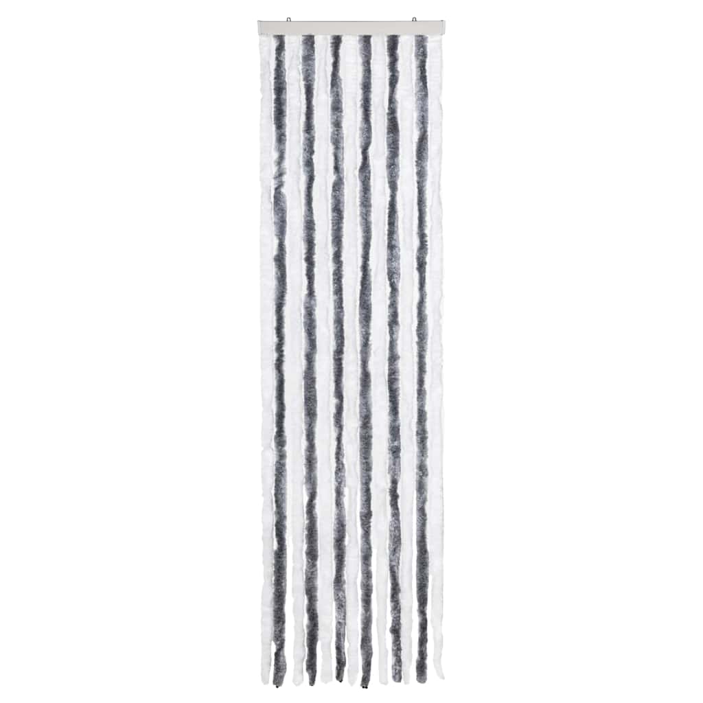 Insect Curtain Grey and White 56x200 cm Chenille