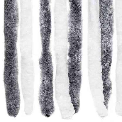 Insect Curtain Grey and White 56x200 cm Chenille