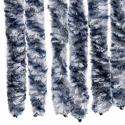 Insect Curtain Blue and White 56x200 cm Chenille