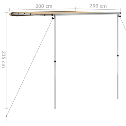 Camper & Caravan Awning 2x2x2.15 m Beige
