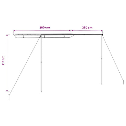 Camper & Caravan Awning 3.6x2.5x2.15 m Beige
