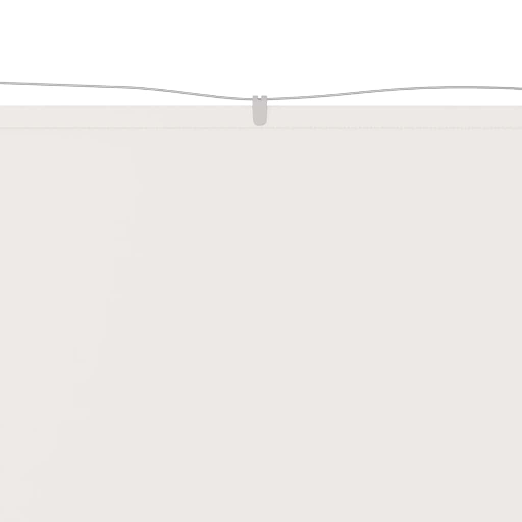 148154 vidaXL Vertical Awning White 60x800 cm Oxford Fabric