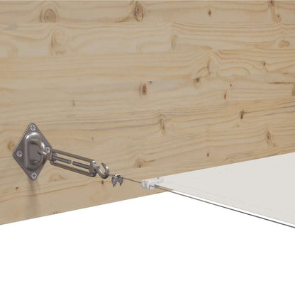 148154 vidaXL Vertical Awning White 60x800 cm Oxford Fabric