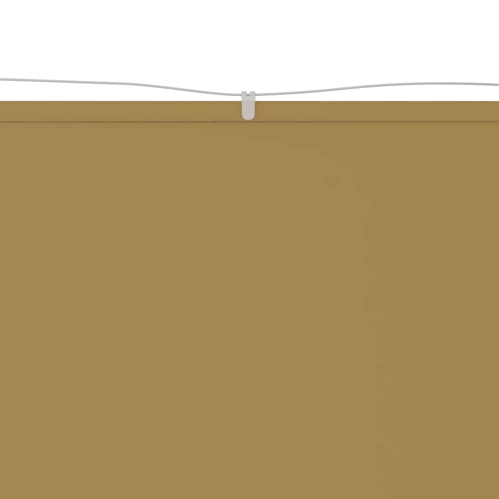 148254 vidaXL Vertical Awning Beige 60x1200 cm Oxford Fabric