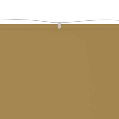 148254 vidaXL Vertical Awning Beige 60x1200 cm Oxford Fabric