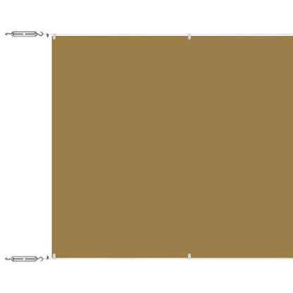 148267 vidaXL Vertical Awning Beige 140x1000 cm Oxford Fabric