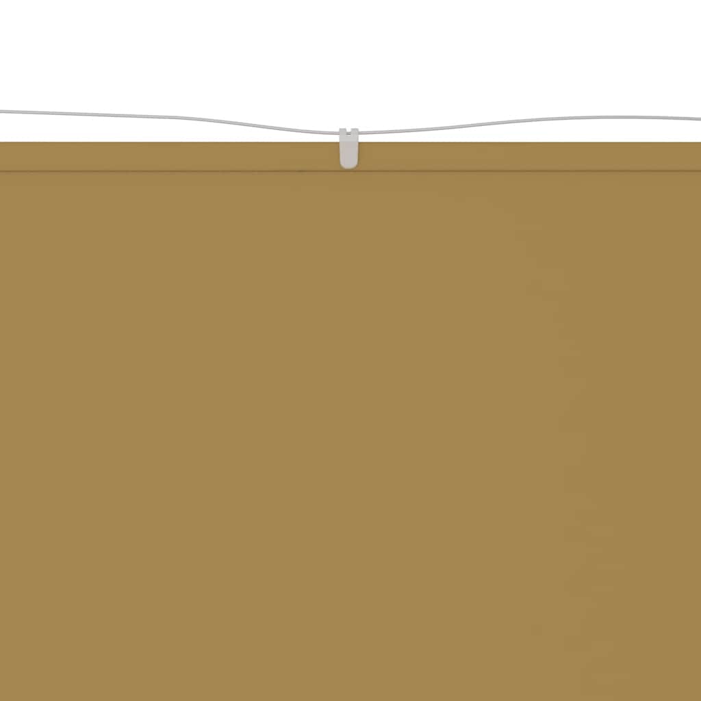 148267 vidaXL Vertical Awning Beige 140x1000 cm Oxford Fabric