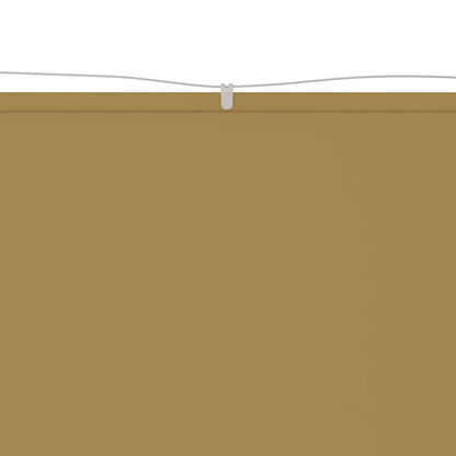 148267 vidaXL Vertical Awning Beige 140x1000 cm Oxford Fabric