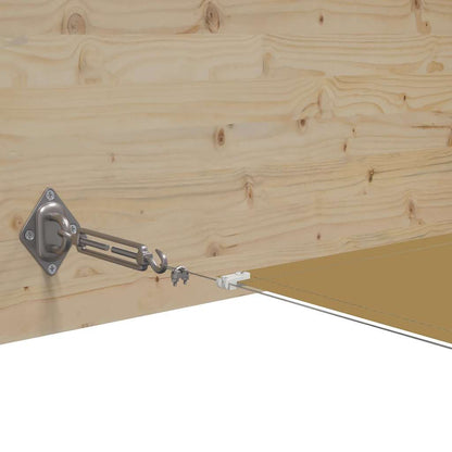 148267 vidaXL Vertical Awning Beige 140x1000 cm Oxford Fabric