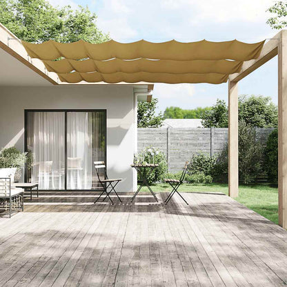 148267 vidaXL Vertical Awning Beige 140x1000 cm Oxford Fabric