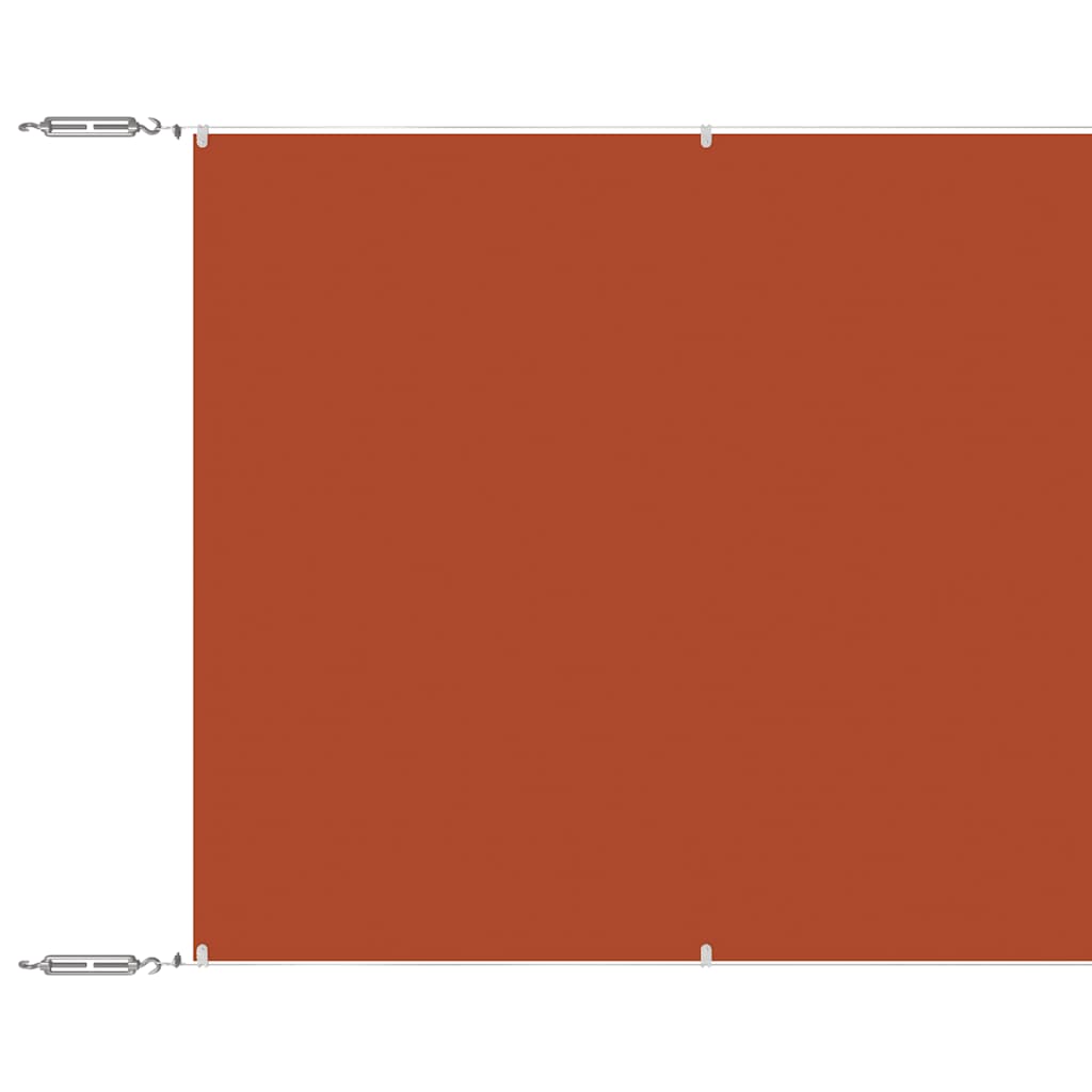 148351 vidaXL Vertical Awning Terracotta 60x1000 cm Oxford Fabric