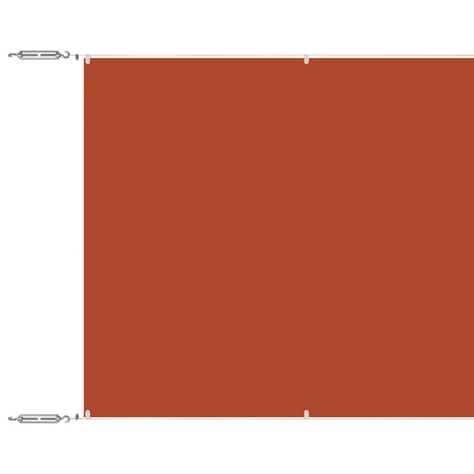 148351 vidaXL Vertical Awning Terracotta 60x1000 cm Oxford Fabric
