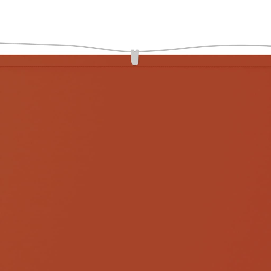148351 vidaXL Vertical Awning Terracotta 60x1000 cm Oxford Fabric