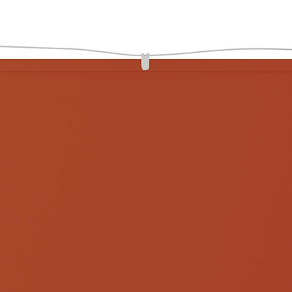 148351 vidaXL Vertical Awning Terracotta 60x1000 cm Oxford Fabric