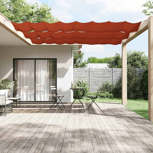 148351 vidaXL Vertical Awning Terracotta 60x1000 cm Oxford Fabric