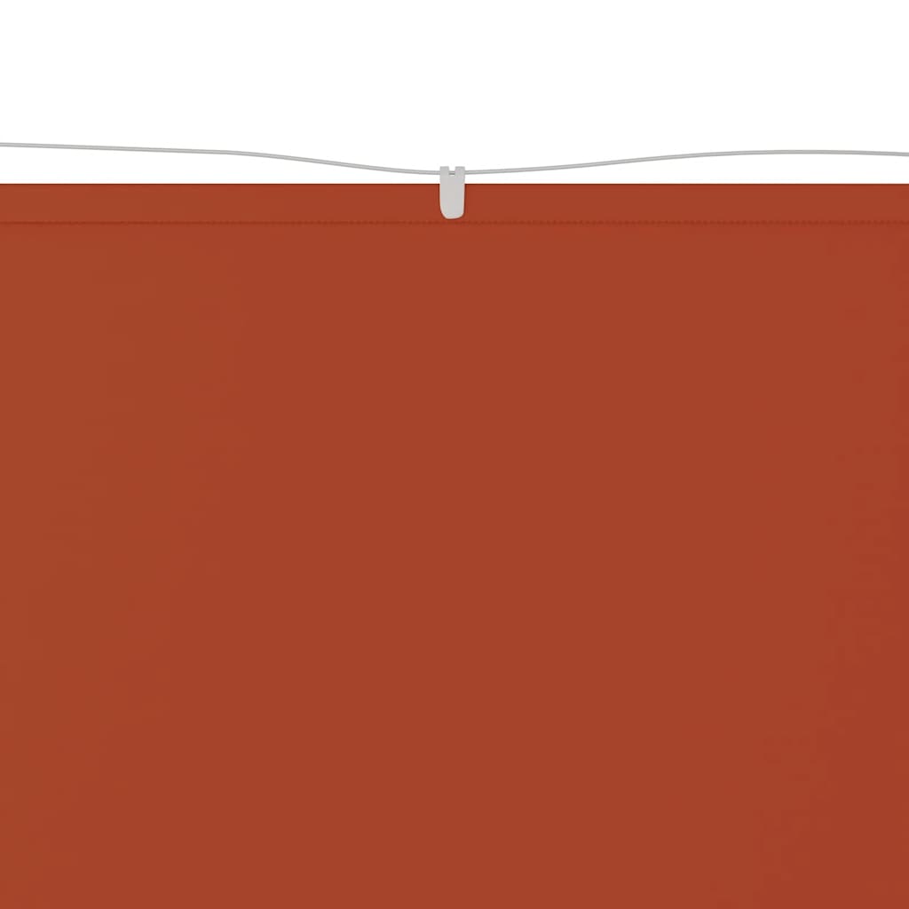 148357 vidaXL Vertical Awning Terracotta 100x800 cm Oxford Fabric
