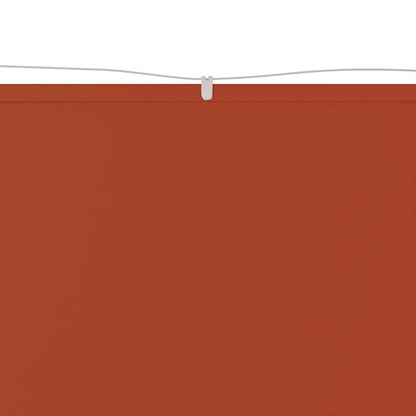 148357 vidaXL Vertical Awning Terracotta 100x800 cm Oxford Fabric