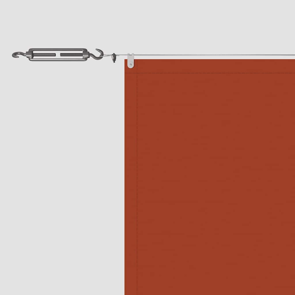 148358 vidaXL Vertical Awning Terracotta 100x1000 cm Oxford Fabric