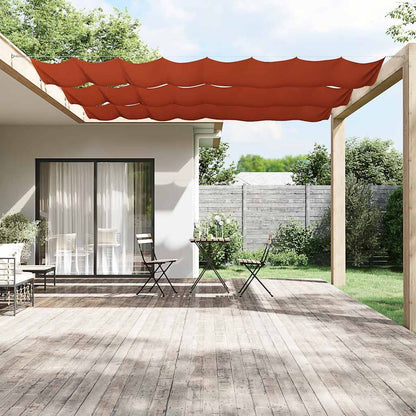 148358 vidaXL Vertical Awning Terracotta 100x1000 cm Oxford Fabric