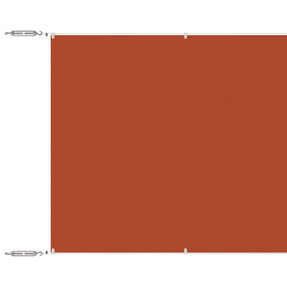 148364 vidaXL Vertical Awning Terracotta 140x800 cm Oxford Fabric