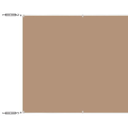148401 vidaXL Vertical Awning Taupe 60x1200 cm Oxford Fabric