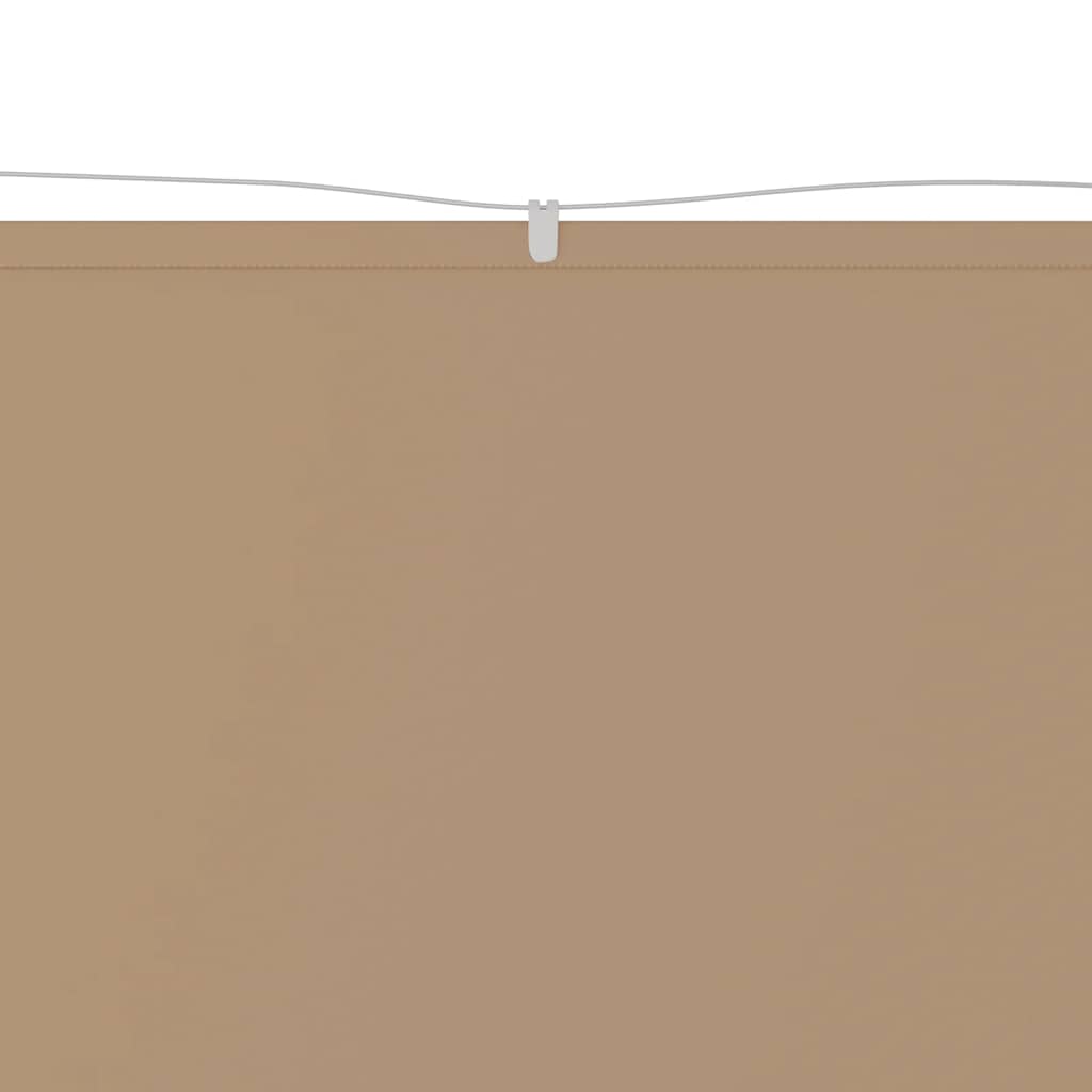 148401 vidaXL Vertical Awning Taupe 60x1200 cm Oxford Fabric