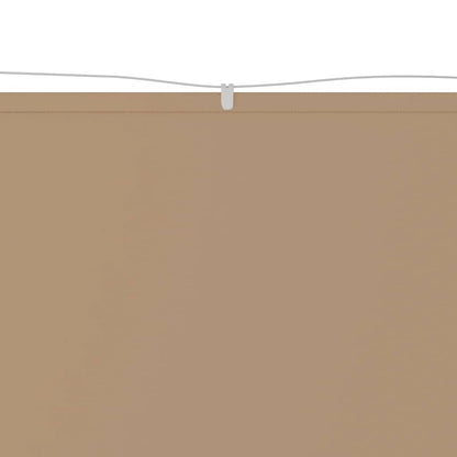 148401 vidaXL Vertical Awning Taupe 60x1200 cm Oxford Fabric