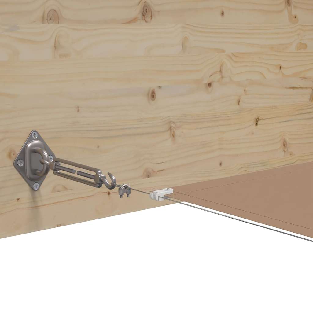 148401 vidaXL Vertical Awning Taupe 60x1200 cm Oxford Fabric