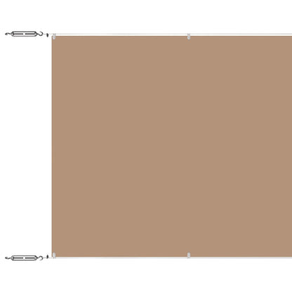 148407 vidaXL Vertical Awning Taupe 100x1000 cm Oxford Fabric