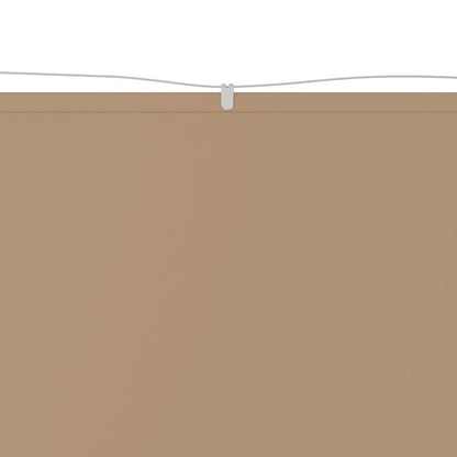 148407 vidaXL Vertical Awning Taupe 100x1000 cm Oxford Fabric