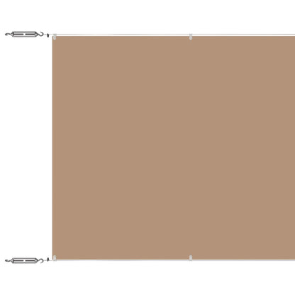 148413 vidaXL Vertical Awning Taupe 140x800 cm Oxford Fabric