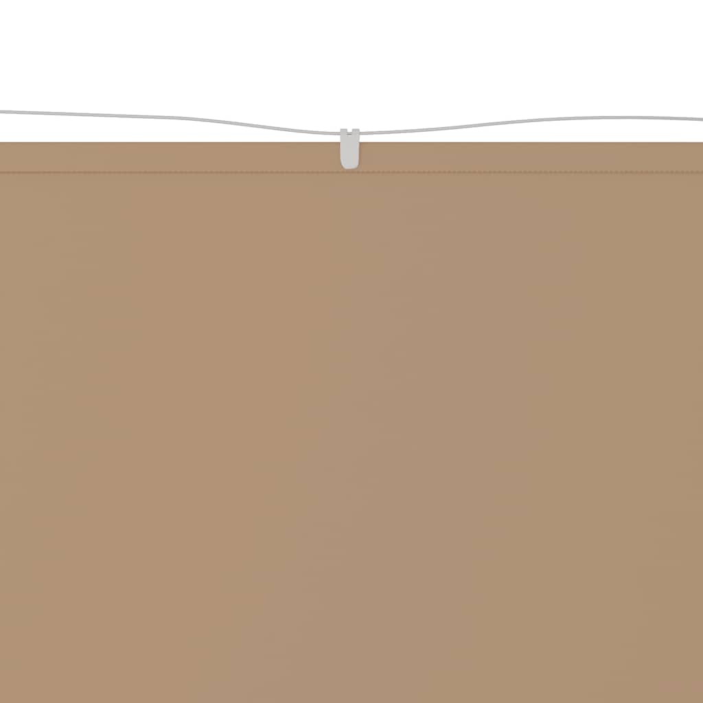 148413 vidaXL Vertical Awning Taupe 140x800 cm Oxford Fabric