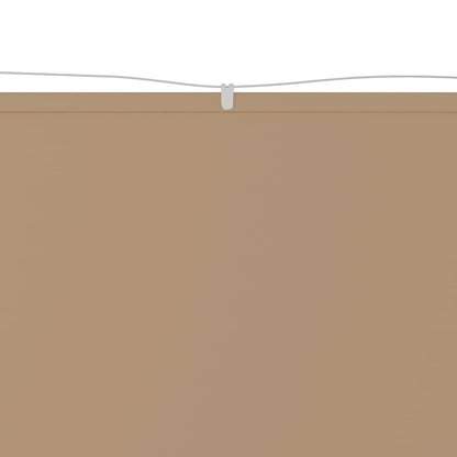 148413 vidaXL Vertical Awning Taupe 140x800 cm Oxford Fabric