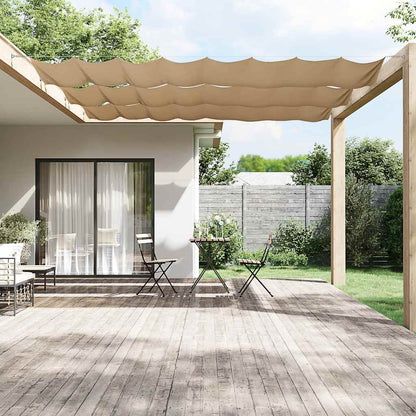 148421 vidaXL Vertical Awning Taupe 180x1000 cm Oxford Fabric