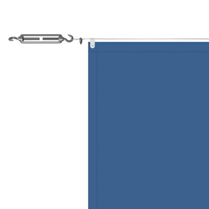 148454 vidaXL Vertical Awning Blue 100x600 cm Oxford Fabric