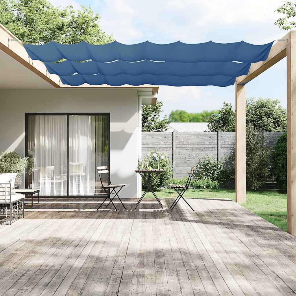 148454 vidaXL Vertical Awning Blue 100x600 cm Oxford Fabric