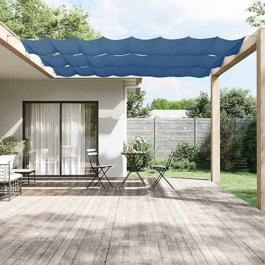 148464 vidaXL Vertical Awning Blue 140x1200 cm Oxford Fabric
