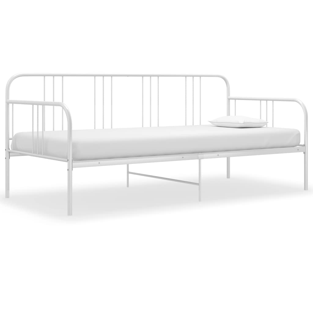 Sofa Bed Frame | White | Metal | Single