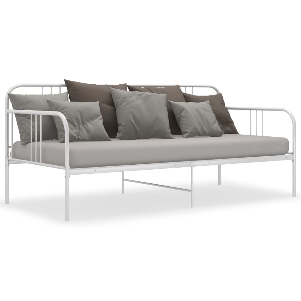 Sofa Bed Frame | White | Metal | Single