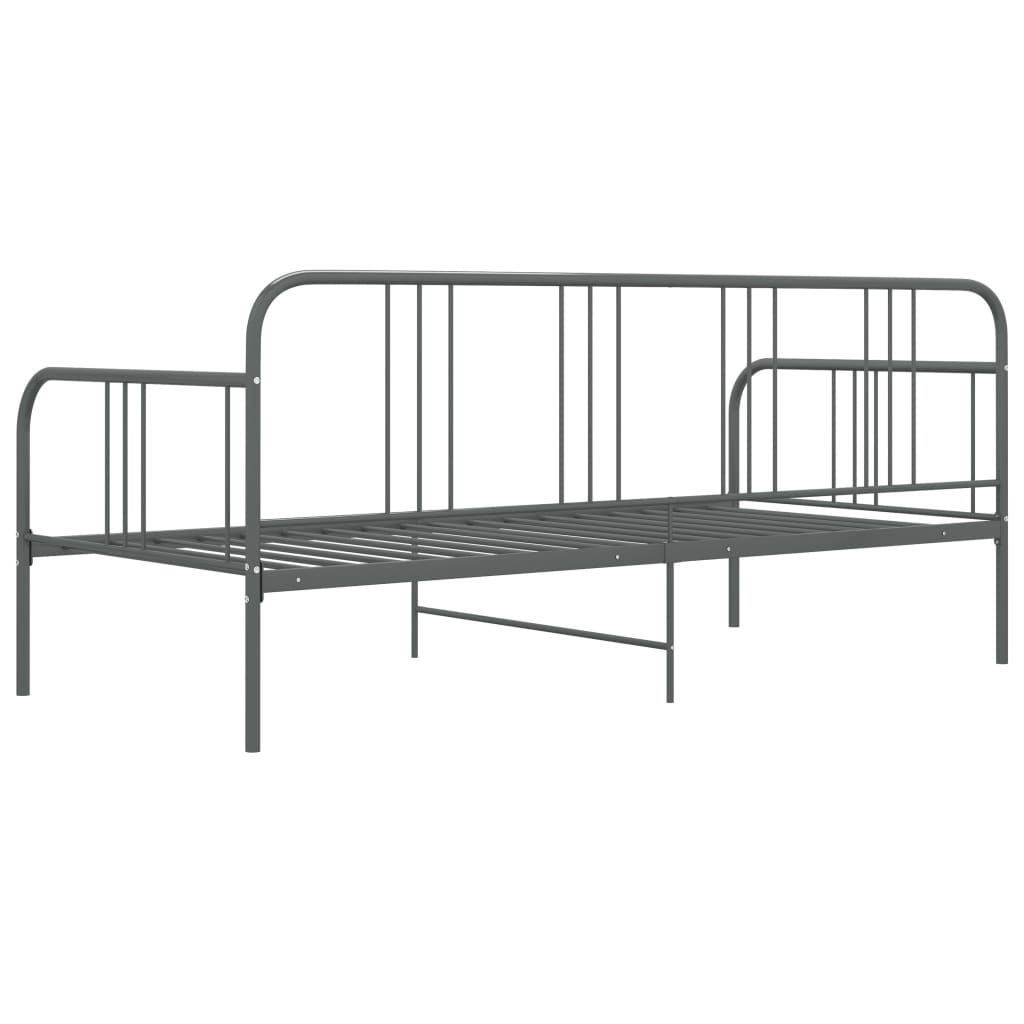 Sofa Bed Frame | Grey | Powder-coated metal | 90x200 cm