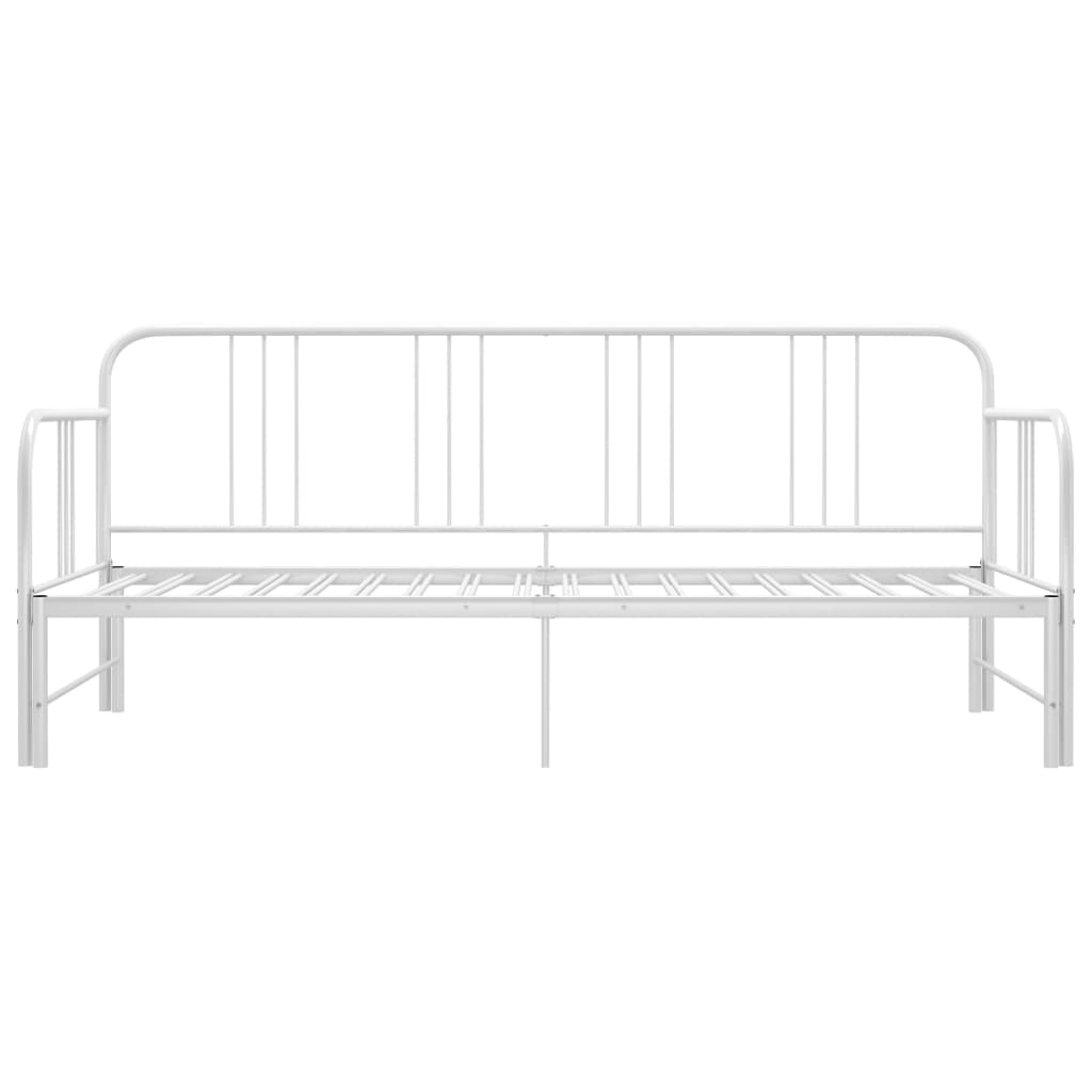 Sofa Bed Frame | White | Metal | 200 x 90 cm mattress needed