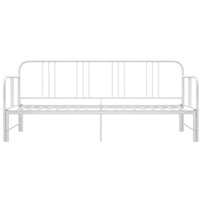 Sofa Bed Frame | White | Metal | 200 x 90 cm mattress needed