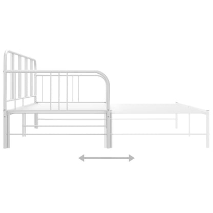 Sofa Bed Frame | White | Metal | 200 x 90 cm mattress needed