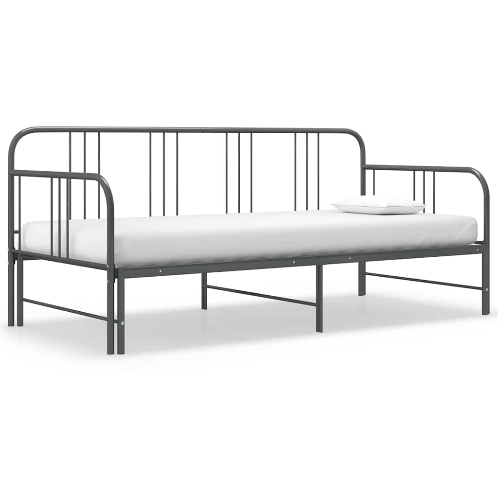 Sofa Bed Frame | Grey | Powder-coated metal | 90x200cm