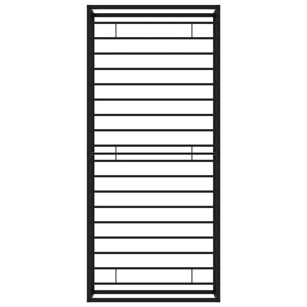 Bed Frame | Black | Powder-coated metal | Single | Durable | Bed Frame