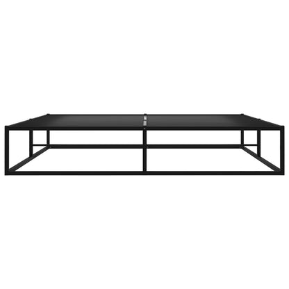 Bed Frame | Black | Powder-coated metal | 160x200 cm | Durable