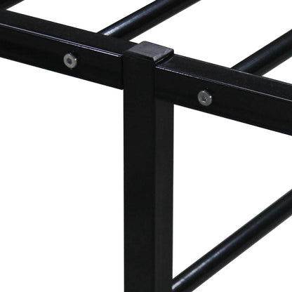 Bed Frame | Black | Powder-coated metal | 160x200 cm | Durable